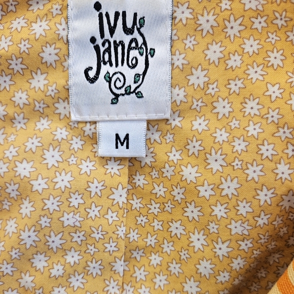 Ivy Jane Floral Button Belted Jacket Retro Vtg Womens - Picture 2 of 9